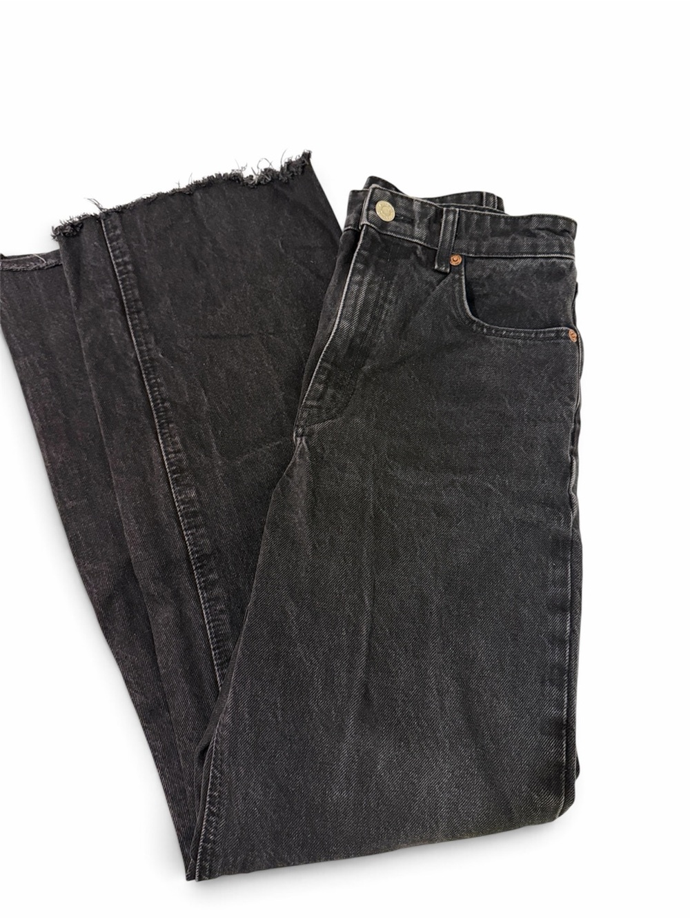 Zara Black Relaxed women’s Jeans - Raw Hem